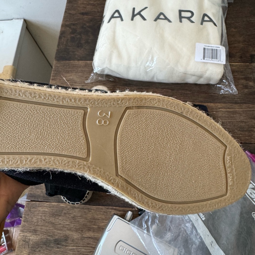 A true size 38 so a little too snug. I wear a size 8 1/2. I’ve never worn them! - Picture 4 of 4